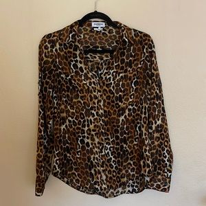 Express Leopard Print Blouse